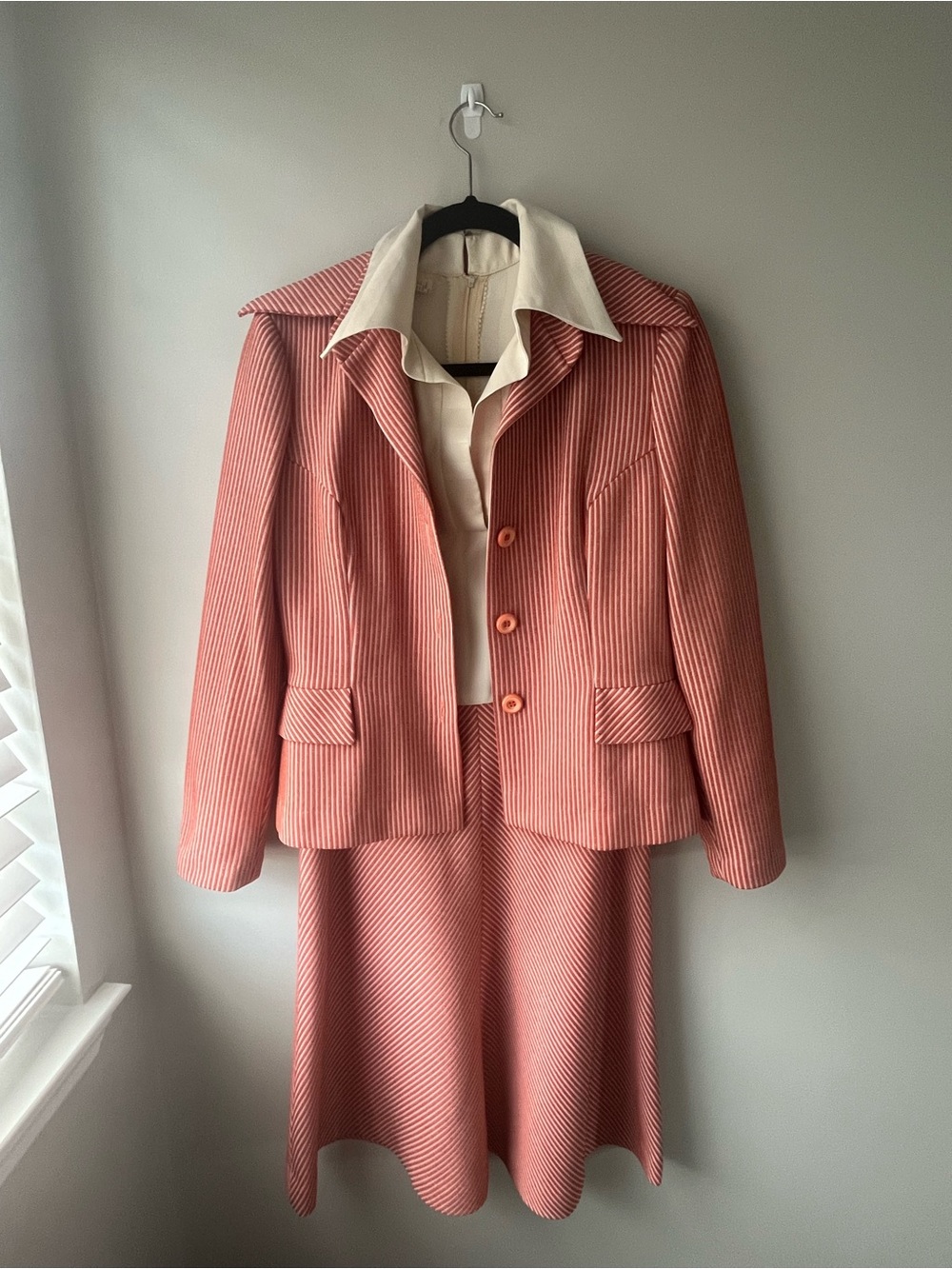 Genuine 80s vintage Fred Rothschild suit jacket and dress combo.